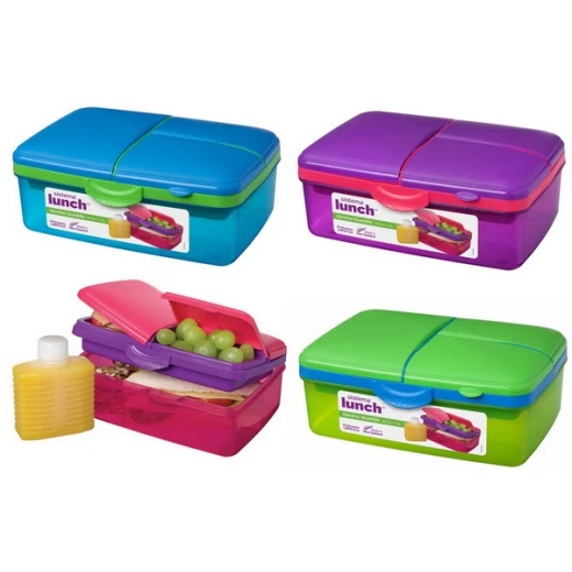 Sistema Lunch Slimline Quaddie, 1.5 L - Blue and green - Sistema - Image 2