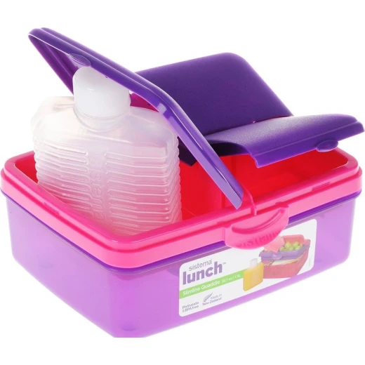 Sistema Lunch Slimline Quaddie, 1.5 L - Blue and green - Sistema - Image 3