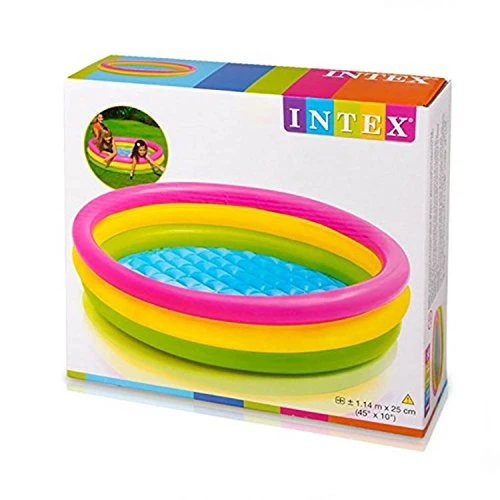 Intex 3 Ring Pool Multi Color 114 cm X 25 cm - Intex - Image 2