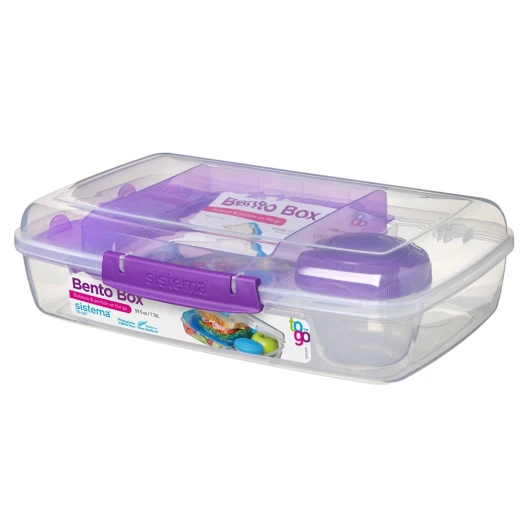 Sistema Bento Lunch TO GO 1.76L, Purple Sistema Bento Lunch TO GO 1.76L, Purple