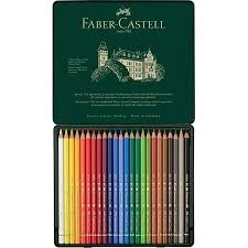 Faber Castell Polychromos Colour Pencil, Tin Of 24 - Faber Castell - Image 2