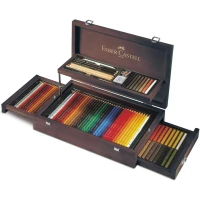 Faber Castell Art and Graphic Collection Mahogany Vaneer Case, 1 Piece