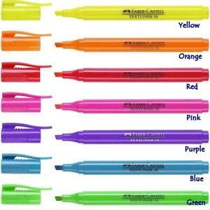 Faber Castell Textliner 38 slim Highlighter - Orange - فابر كاستل - Image 2