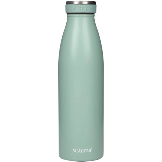 Sistema Stainless Steel Bottle 500ml - Minty color Sistema Stainless Steel Bottle 500ml - Minty color