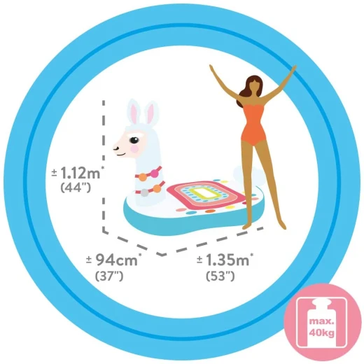 Intex Rides-On Lama Mattress, With Hand Holder - Intex - Image 2