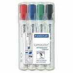 Staedtler Whiteboard Markers Chisel  4 Pack - Staedtler