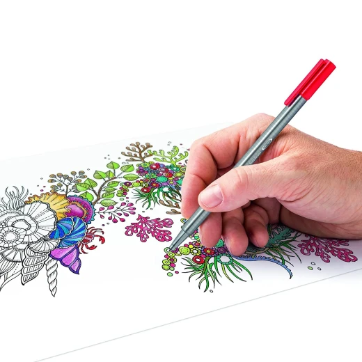 Staedtler Triplus Fineliner Pen - 10 اقلام ,Multicolor - ستدلر - Image 2