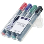 Staedtler LumoColour Permanent Marker with Bullet Tip, Pack of 4 - Staedtler