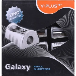 Y. Plus Galaxy Single Hole Metal Sharpener- Pack Of 12
