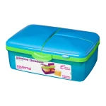 Sistema Lunch Slimline Quaddie, 1.5 L - Blue and green - Sistema