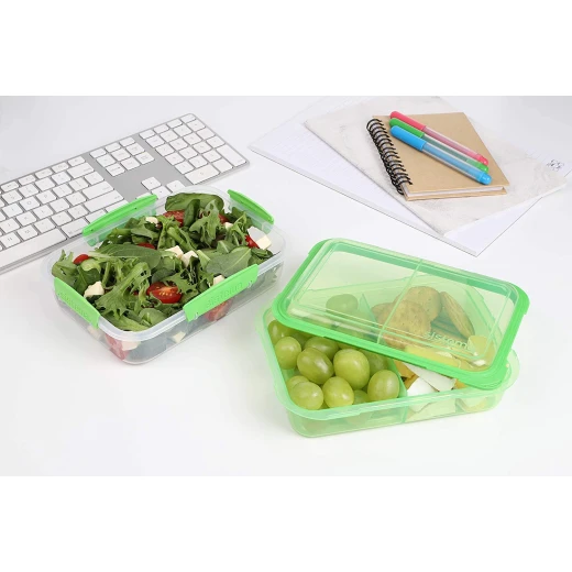 Sistema To Go Rectangle Lunch Stack Box, 1.8L - Purple - Sistema - Image 4