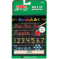Melissa &amp; Doug Abc &amp; 123 Color-Reveal Scratch Art Pad
