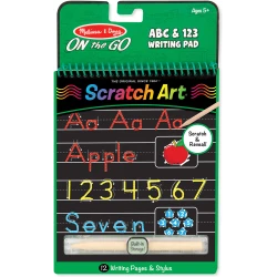 Melissa &amp; Doug Abc &amp; 123 Color-Reveal Scratch Art Pad