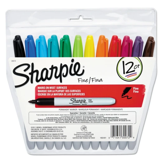 Sharpie Permanent Marker 12 PCS Sharpie Permanent Marker 12 PCS