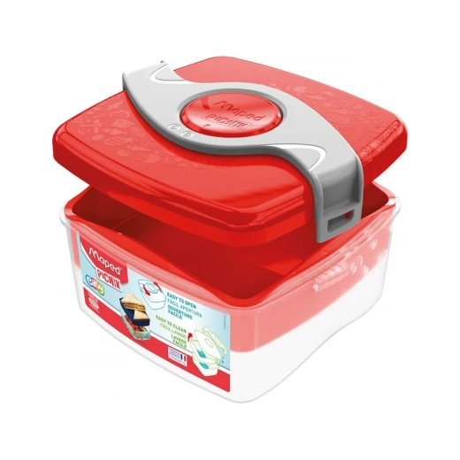 Maped Picnik Lunch Box, Red, 1.4 L - Maped - Image 2