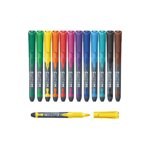 Permanent Marker Custom, Plastic Case Of 12 Pcs - Maped - Image 2