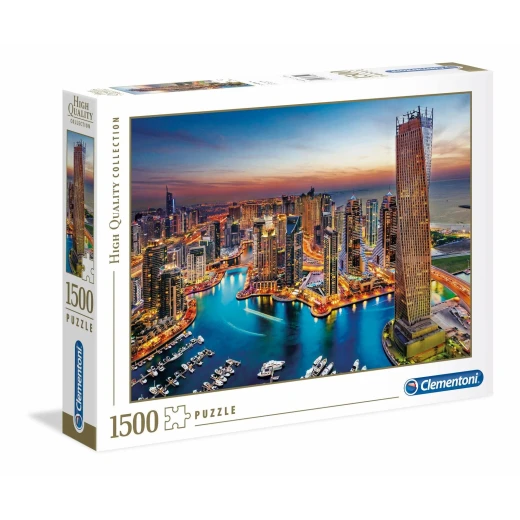 Clementoni Puzzle , High Quality Collection Dubai Marina , 1500 Pieces Clementoni Puzzle , High Quality Collection Dubai Marina , 1500 Pieces