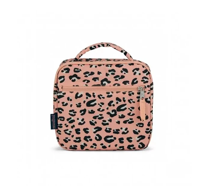 JanSport Lunch Break Bag Pink Cat Design