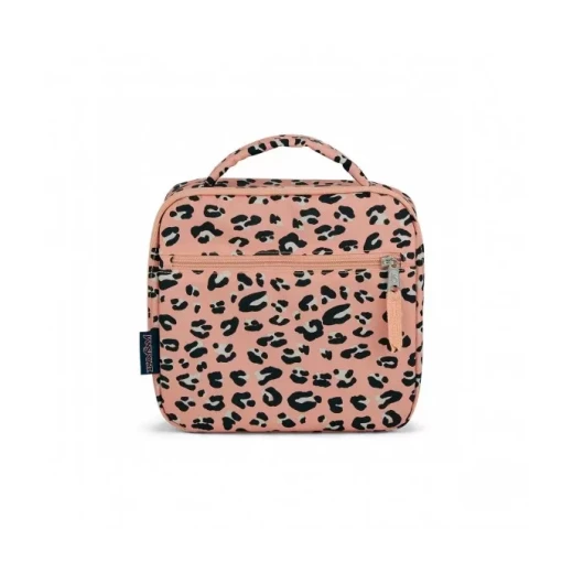 JanSport Lunch Break Bag Pink Cat Design