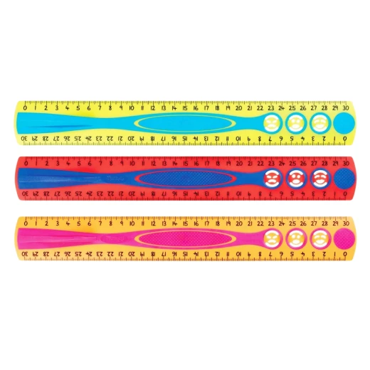 Maped Kidy Grip Ruler, Assorted Color, 30 Cm Maped Kidy Grip Ruler, Assorted Color, 30 Cm