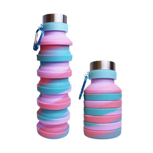 Bakorth Selicon Water Bottle, Pink Color, 550 Ml Bakorth Selicon Water Bottle, Pink Color, 550 Ml