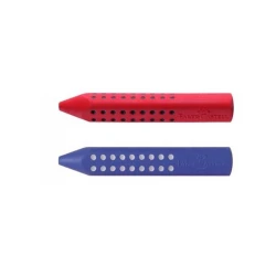 Faber- Castell Erasers PVC Free Pencil shape Red/Blue