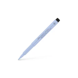 Faber Castell Pitt Artist Pen Soft Brush India Ink Pen, Light Indigo, 10 Pieces