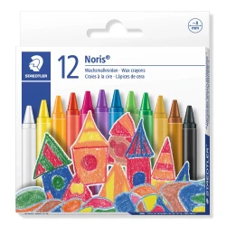 Staedtlers Noris 220 Wax Crayon, Pack of 12