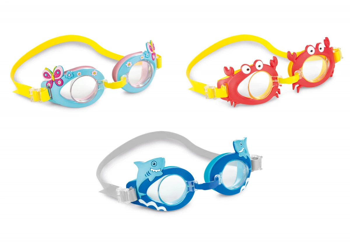 Intex Fun Goggles, Ages 3-8, 3 Styles, Assorted