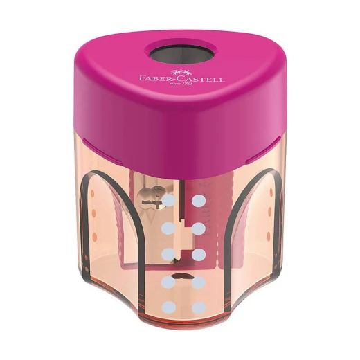Faber Castell | 1 Hole Pencil Sharpener with Tank | Assorted Colors | 1 Piece Faber Castell | 1 Hole Pencil Sharpener with Tank | Assorted Colors | 1 Piece