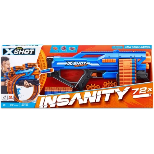 X-shot Insanity-mad Mega Barrel,open Box X-shot Insanity-mad Mega Barrel,open Box