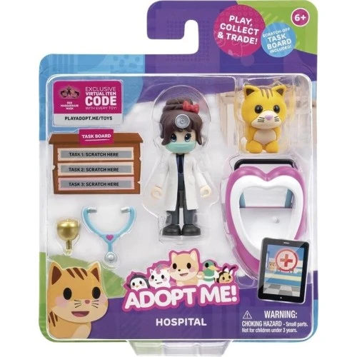 Jazwares Adopt Me! Dr. Heart And Ginger Cat Friends Pack, Wave 1 Jazwares Adopt Me! Dr. Heart And Ginger Cat Friends Pack, Wave 1