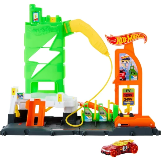 Hot Wheels | City Super Recharge Fuel Station ' Hot Wheels | City Super Recharge Fuel Station '
