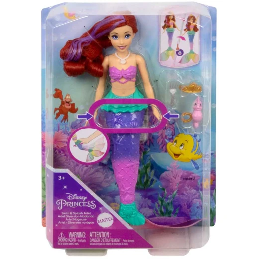 Disney | Princess Swim &amp; Splash Ariel Doll - Mattel - Image 2