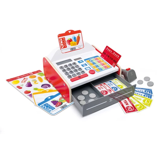 Hape Beep  Buy Cash Register | Role Play Toy Cash Register for Kids, for Children Ages 3+ Years