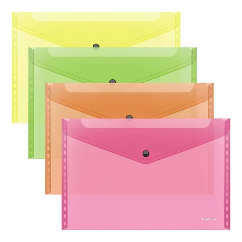 ErichKrause Envelope Folder Fizzy Neon A4 Assorted Color ErichKrause Envelope Folder Fizzy Neon A4 Assorted Color