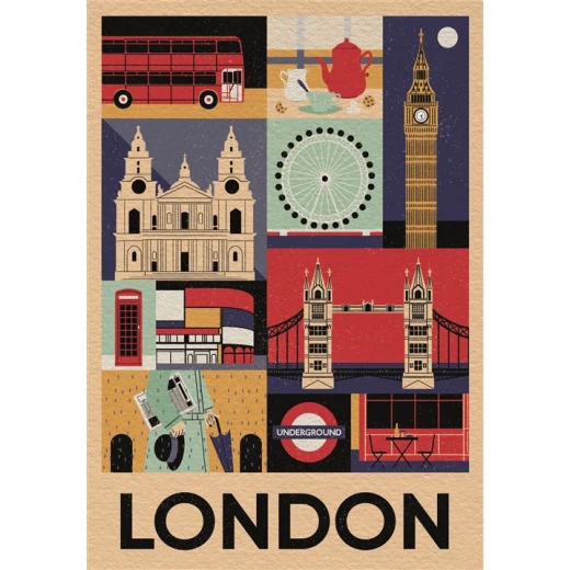 Clementoni Puzzle Style In The City - London - 1000 pieces - Clementoni - Image 3