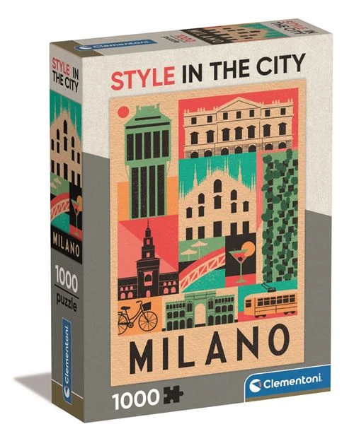 Clementoni Puzzle Style In The City - Milano - 1000 pieces