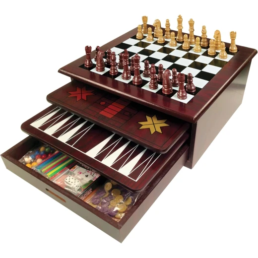 Cardinal 12 in 1 Wood Game Center 13 x 13 x 13 cm; 839 g