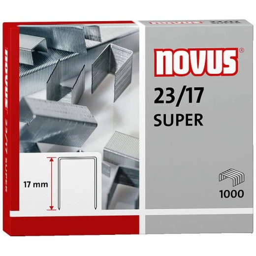 Novus 23/17 Super Staples 1000 pcs 17mm