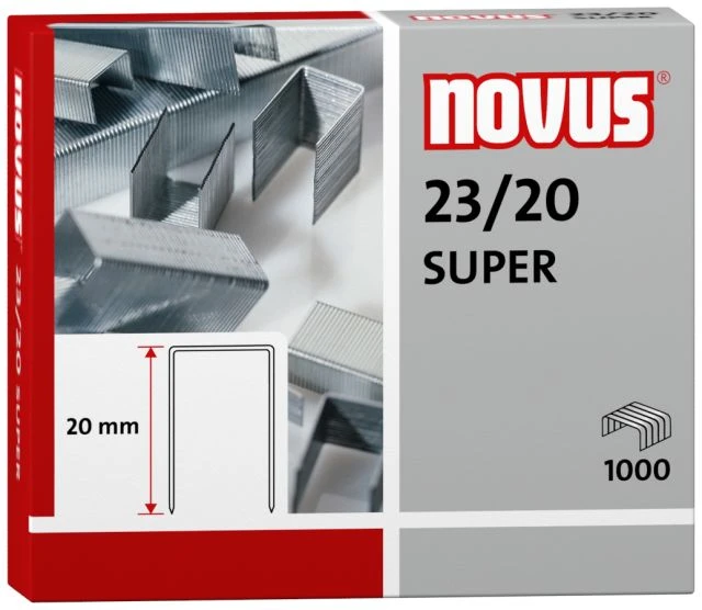 Novus 23/20 Super Staples 1000 pcs 20mm