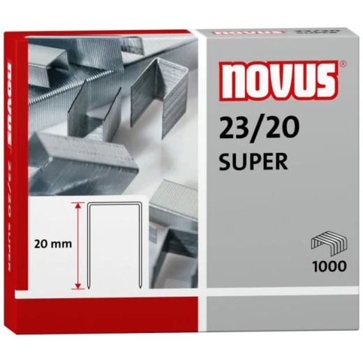 Novus 23/20 Super Staples 1000 pcs 20mm