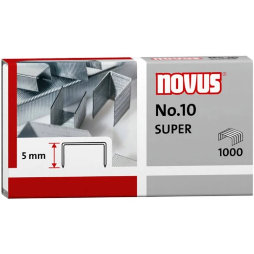 Novus No.10 Super Staples 1000 pcs 5mm