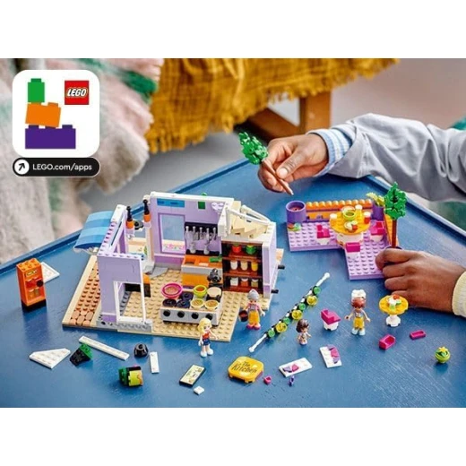 LEGO Friends Heartlake City Community Kitchen 41747 Pretend Building Toy Set, Creative Fun for Boys and Girls Ages 8+, with 3 Mini-Dolls, 1 Micro-Doll, a Pet Cat and Lots of Kitchen Accessories - LEGO - Image 5