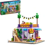LEGO Friends Heartlake City Community Kitchen 41747 Pretend Building Toy Set, Creative Fun for Boys and Girls Ages 8+, with 3 Mini-Dolls, 1 Micro-Doll, a Pet Cat and Lots of Kitchen Accessories - LEGO