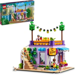 LEGO Friends Heartlake City Community Kitchen 41747 Pretend Building Toy Set, Creative Fun for Boys and Girls Ages 8+, with 3 Mini-Dolls, 1 Micro-Doll, a Pet Cat and Lots of Kitchen Accessories