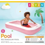 INTEX 58423 Swim Center Inflatable Pool 166 x 100 x 25 cm, 102L Capacity, Soft Inflatable Floor, Durable Vinyl, Includes Repair Patch For Kids Age 2+ - Intex