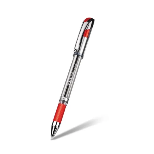 Claro Stylish Metal Pen Red Ink 0.7mm Ballpoint Sleek Design with Ergonomic Grip Smooth Writing for Office, School & Gifting
