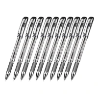 Claro Sigma Ballpoint Pens Pack of 10 Black Ink Pens Smooth Writing, Ergonomic Design with Clip Ideal for School, Office &amp; Everyday Use