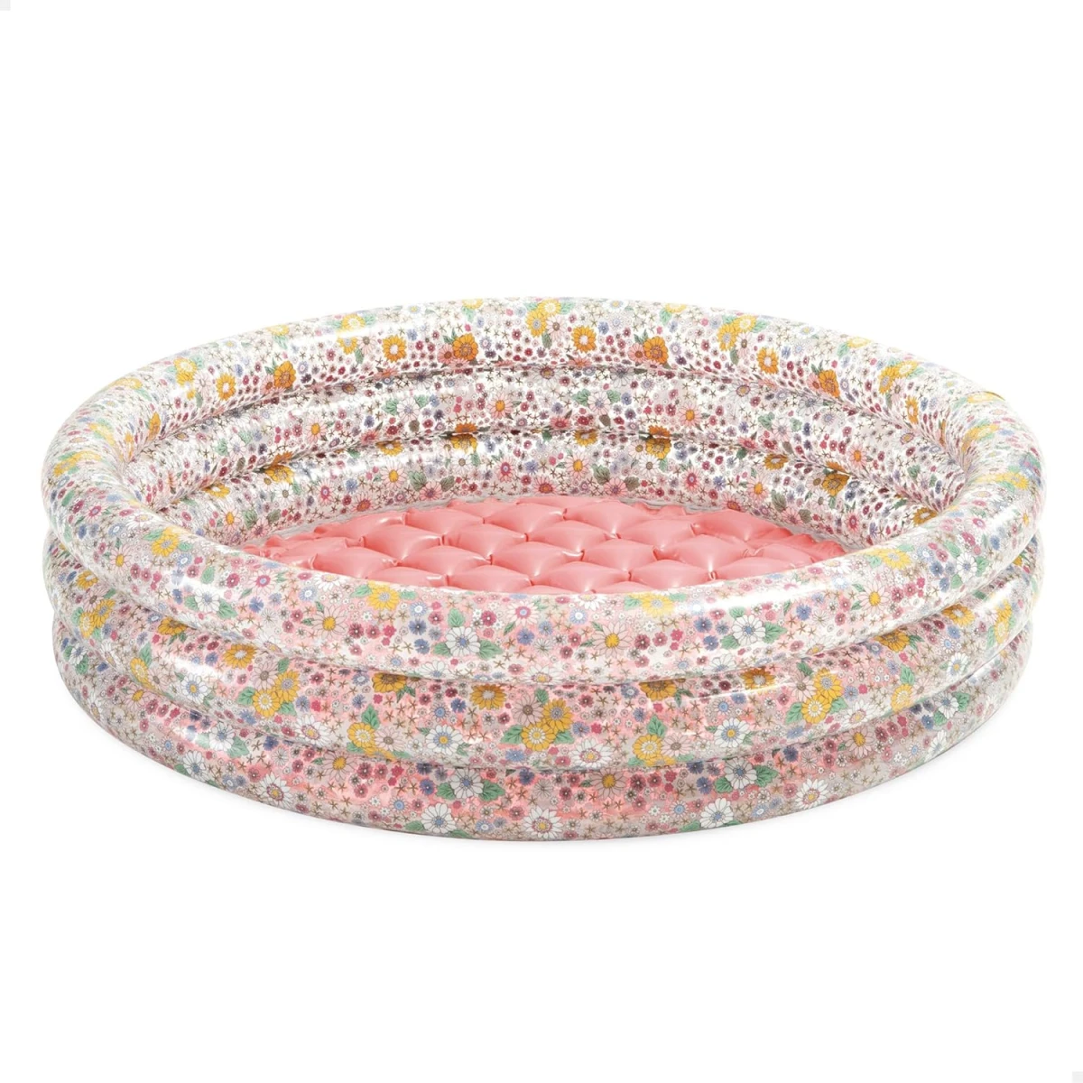 Intex Sweet Blossom Inflatable Baby Pool 86 × 25 cm, 56L Capacity Floral Design with Soft Inflatable Bottom For Ages 1–3 Includes Repair Patch
